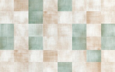 Wall Mural - Abstract design, square pattern, neutral tones, background texture