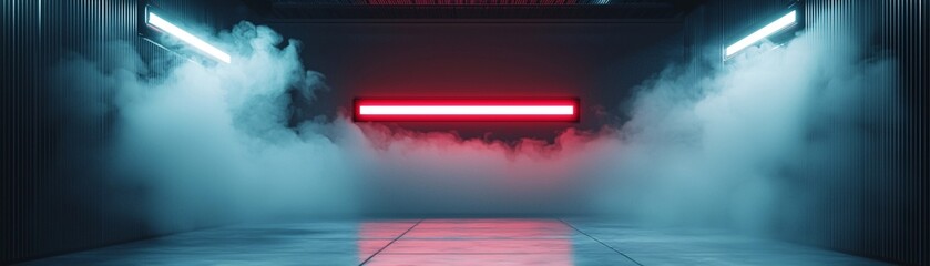 Poster - a neon-lit alleyway in a futuristic metropolis, the walls lined with pulsating holographic advertisements, soft fog diffusing the vibrant glow, cyberpunk mood, ultra-high-definition textures