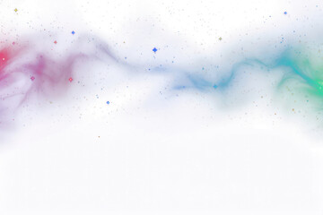 Wall Mural - png aurora light border effect space background universe.