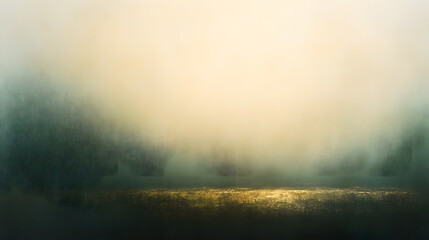 Poster - Blurred background with soft yellow light creating a warm and inviting atmosphere