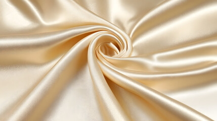 Poster - Close up of a white satin fabric with smooth texture and subtle shine in natural light
