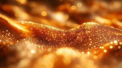 Golden Glitter Abstract Background