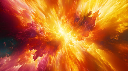 Poster - Colorful explosion of light and colors creating a vibrant abstract background for creative designs