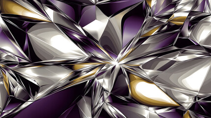 Poster - Purple and gold abstract background with shiny design elements and textures