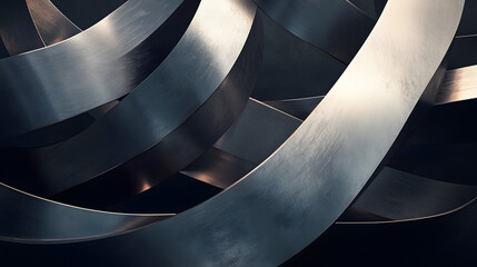 Poster - Close up of a metal structure showcasing industrial design and textures