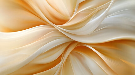 Poster - Close up of abstract background with white and orange swirls and patterns