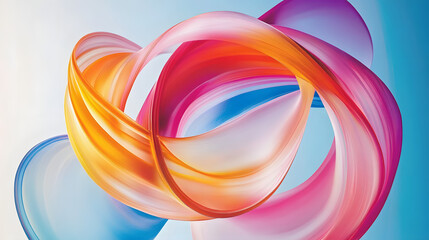 Poster - Colorful abstract background featuring blue sky and vibrant patterns in various shades