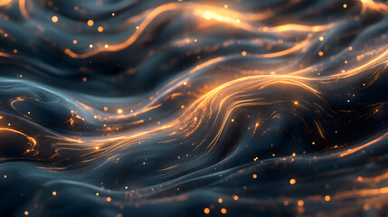 Poster - Abstract background featuring a blend of gold and blue colors with texture and depth for creative design purposes