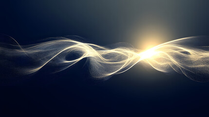 Poster - Abstract background featuring white lines against a soft light gradient in a contemporary design style