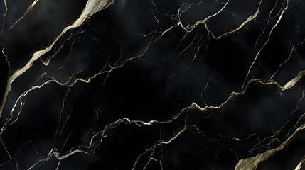 Aufkleber - high resolution black marble wallpaper with intricate white veining pattern for background or design