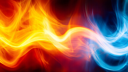 Poster - Abstract fire background with vibrant colors and dynamic patterns representing flames and heat energy