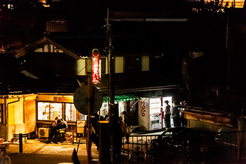 old house in the night