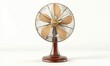 © Maryanto - Vintage table fan on white background, cooling air