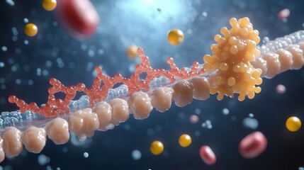 Poster - PCR (Polymerase Chain Reaction), showing how DNA can be amplified and studied for research or medical diagnosis