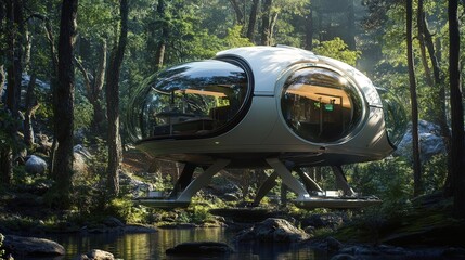 Poster - both a research station and a transport vehicle for scientists exploring distant planets.