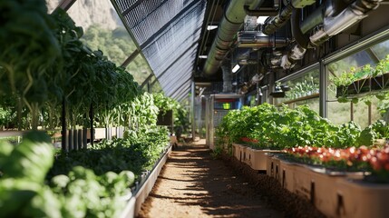 Poster - ai and solar energy, where robots monitor, adjust, and maintain plants without human supervision.