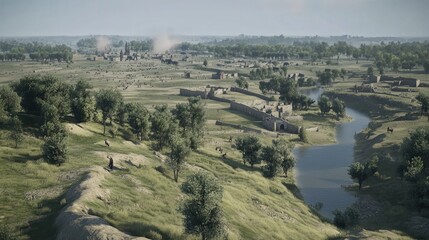 Poster - AI tool that generates interactive 3D maps of historical battlefields, helping users understand strategic movements
