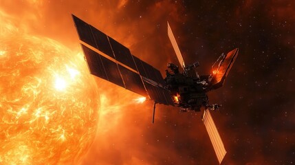 Poster - spacecraft built to monitor and study the interaction between solar winds and planetary atmospheres.