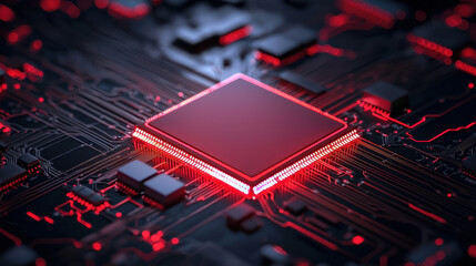  - cloud storage globalization communication network high tech microchip on circuit board with glowing 
