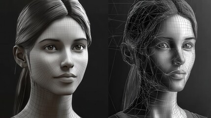 Poster - AI-powered system that generates highly detailed 3D models of people and objects for use in virtual environments like video games or simulations.