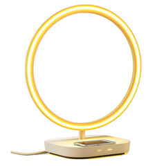 Poster - Modern LED ring lamp with sleek design and warm light