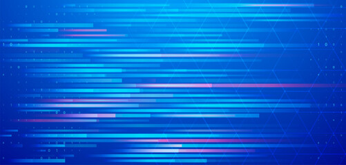Poster - Abstract big data code representation. Modern high-tech data background. Graphic concept for your design