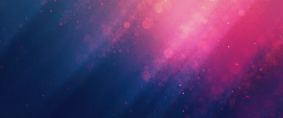 Vibrant Abstract Digital Nebula Artwork: Blue and Pink Hues with Dotted Texture. A vibrant pink and blue abstract background with bokeh effect.