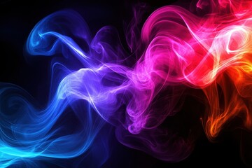 Fototapete - Vibrant light particles swirling elegantly in diverse hues - stunning visuals for backgrounds, events, and creative endeavors catering to artists and designers