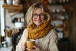 © Gala - Woman Drinks Coffee Kitchen