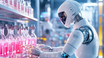 Poster - Smart Robot in Laboratory Manipulating Glass Flasks with Liquid