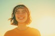 © Anna - Bright smile radiates joy against sunset backdrop, showcasing ca