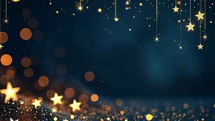 Aufkleber - A starry sky with a lot of stars. The stars are scattered all over the sky. The sky is dark blue