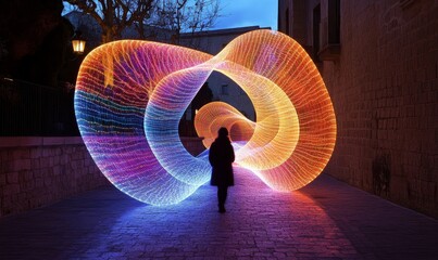 Geometric Light Trails, Generative AI