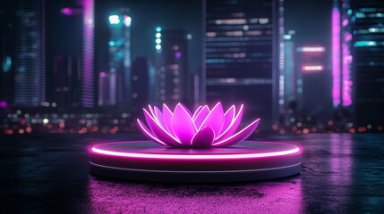 Poster - innovative light lamp design with holographic features and dynamic light display