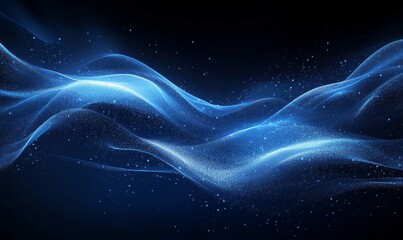 high tech abstract blue network, generative ai