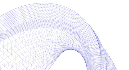 Poster - abstract geometric shape 3d illustration