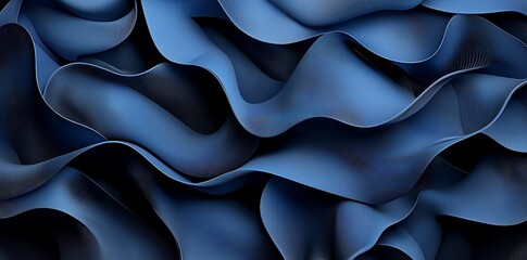 Fototapete - The background is an abstract light blue color with wavy and curved shapes in a freeform style, accompanied by copy space, making it ideal for graphic illustrations, light blue wallpapers, and