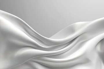 Poster - a soft pattern of abstract white and grey colors forms the background of this cloth texture