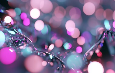 Poster - Vibrant bokeh circles isolated on a transparent backdrop, suitable for incorporating into frames, borders, textures, and backgrounds, or utilizing as clip art elements