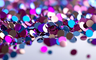Poster - Bokeh circles in various colors, devoid of a background, can serve as versatile design components for frames, borders, textures, and background accents, as well as clip art