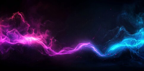 Poster - Digital fractal art featuring abstract transparent colorful crystal shapes set against a fantasy light background