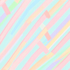 Wall Mural - pastel diagonal lines abstract art