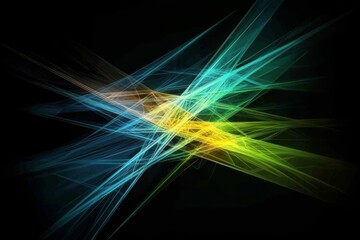 Poster - Neon polygons in high detail form the desktop background, displayed in a 3:2 aspect ratio