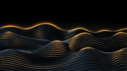 Poster - A gold luxury background is accompanied by gold luxury lines in the background