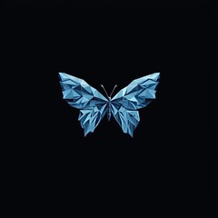 Poster - The logo features a triangle butterfly, symbolizing transformation into a digital business through modern illustration