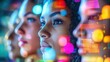 © Ariestia - Close up view of multiple women with glowing lights