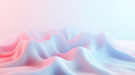 Poster - Soft pastel gradient background with gentle waves and smooth transitions in calming colors