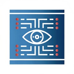 Poster - Abstract Representation of AI Eye Watching Over Encrypted Data Stream in Cyber Space