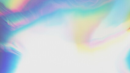 Fototapete - Bright and colorful light reflections form an abstract pattern against a light background, showcasing vibrant hues in a contemporary environment during daylight hours