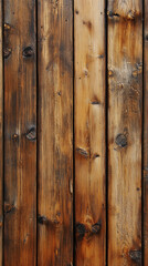 Aufkleber - Close-up view of rustic weathered wooden planks with a rich texture, showing natural grain patterns and dark brown tones, symbolizing nature, craftsmanship, and vintage aesthetics.